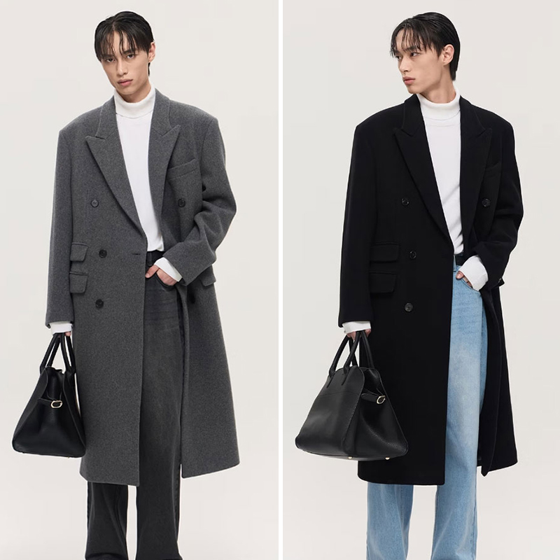 TNGT中长款毛呢秋冬长款毛呢大衣