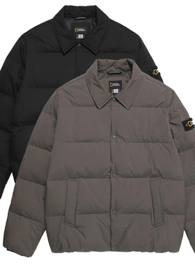 2025年秋冬National Geographic国家地理翻领轻薄短款鹅绒羽绒服R