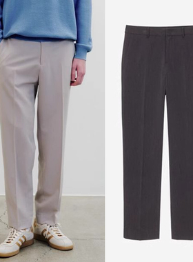 0101春款Mind Bridge心桥灰色黑色松紧腰休闲裤九分裤4色