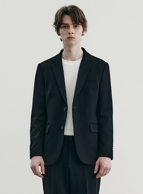 0101秋款Mind Bridge心桥黑色纯色上班商务休闲西服上衣外套男士