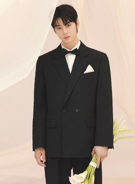 车银优星同款0120秋款Liberclassy结婚新郎礼服西装套装加大码190