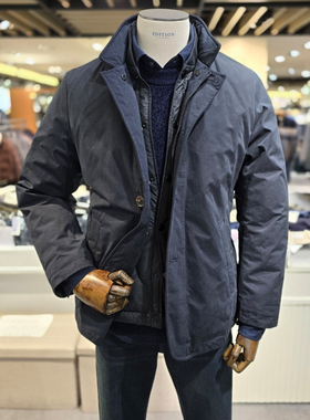 DR1220冬46折EDITION短款长袖羽绒服内胆+立领两件式两件套夹克男