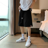 2025夏季新款青少年宽松休闲运动裤趣味卡通针织短五分裤K806-P35，男装牛仔裤，电商A062