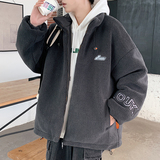 2025冬季羊羔绒外套刺绣棉衣加绒棉袄潮棉服外套MY886-P105控138，男装棉衣，电商A062