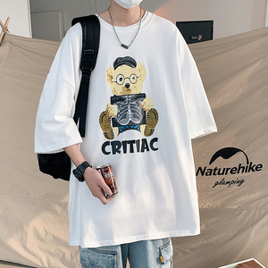 夏季新款潮男卡通印花短袖青少年流行休闲宽松圆领T恤薄T8887-P35图片