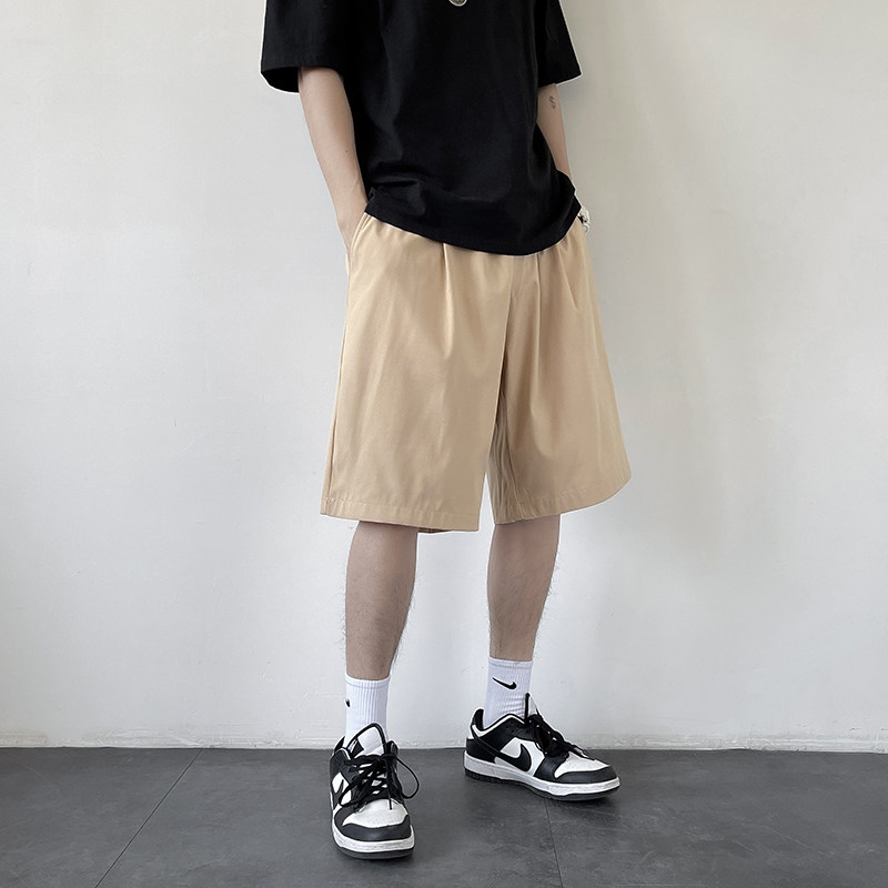 2025夏季新款直筒免烫宽松休闲五分裤青少年运动短裤薄DK109-P18,男装牛仔裤,电商A062