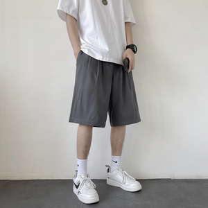 2025夏季新款直筒免烫宽松休闲五分裤青少年运动短裤薄DK109-P18图片