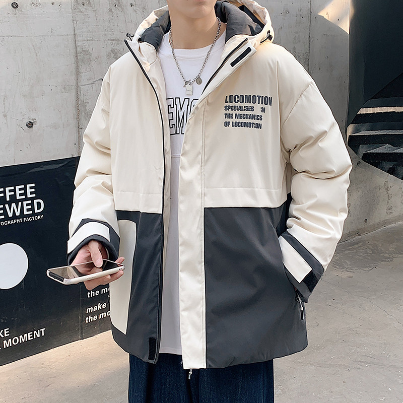 2025冬装加厚棉衣连帽潮牌棉服流行工装棉袄撞色棉外套MY884-P105,男装棉衣,电商A062