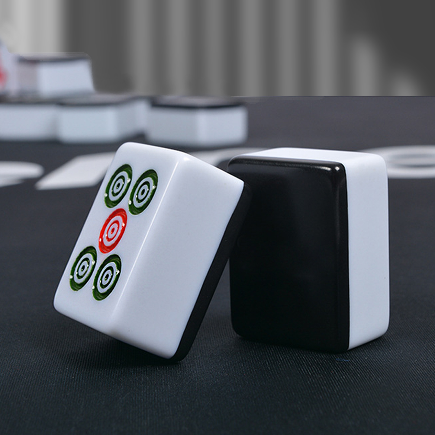 黑色手搓麻将牌家用手打黑色麻将