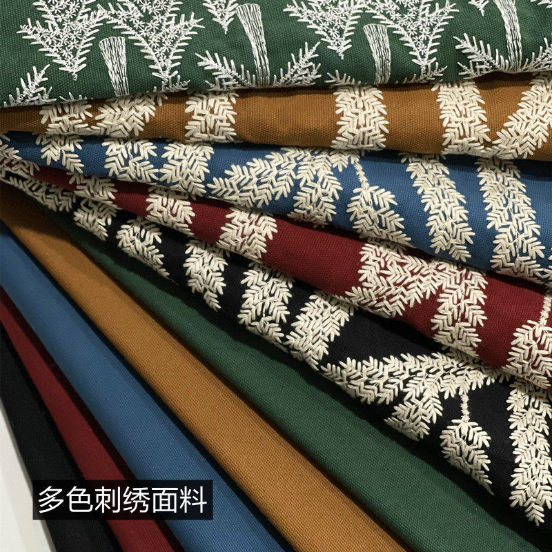 밀 크리스마스 면화와 린넨 원단 의류 의류 패브릭 소파 앞치마 하이 엔드 린넨 DIY 손 자수 자수