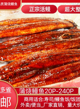 日式蒲烧鳗鱼整条烤制冷冻加热即食外卖便当专用寿司商用鳗鱼食材