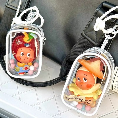 星星人盲盒挂件娃包保护套收纳包