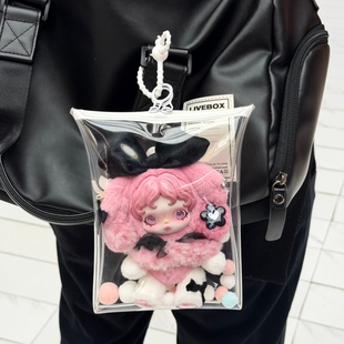 SP三丽鸥全密封高透娃包酷洛米SKULLPANDA美乐蒂毛绒挂件保护套罩