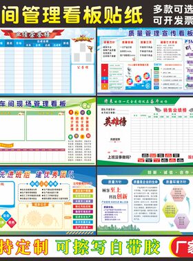 定制生产车间管理企业工厂贴纸画