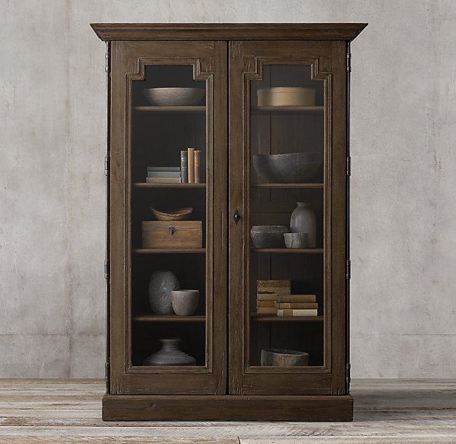 美式乡村复古实木餐边柜美国rh