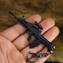 QBZ95模型合金挂件钥匙扣 ak47钥匙扣模型迷你金属摆件玩具装饰