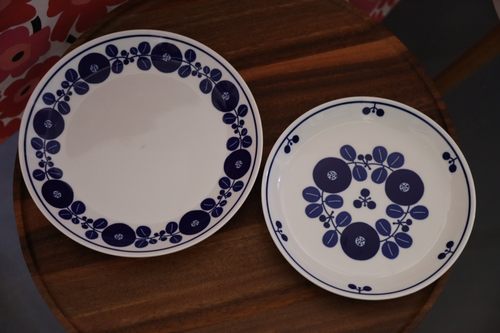 日式白bloom散花集花盘 北欧风陶瓷餐盘 高温釉下彩陶瓷餐具