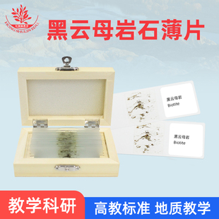 黑云母磨片偏光显微镜观察大学地质学专业教学研究用单片岩石薄片