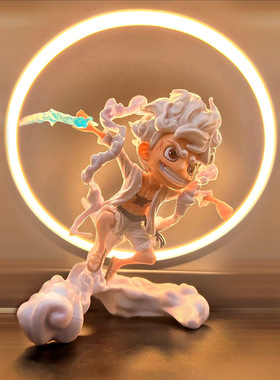 海贼王手办SD尼卡路飞Q版路飞绿色索隆白衣山治模型摆件雕像公仔