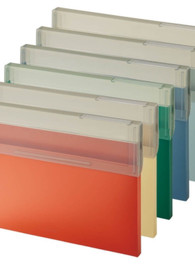 LIHIT LAB.喜利Mutual薄型顶开式文件盒办公A4横式档案竖式资料盒