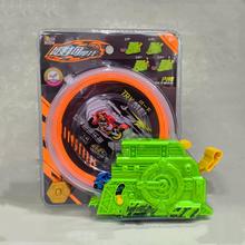 爱动正版飕狗迷你摩托车模型加速发射器极昼轨道儿童玩具套盒男孩