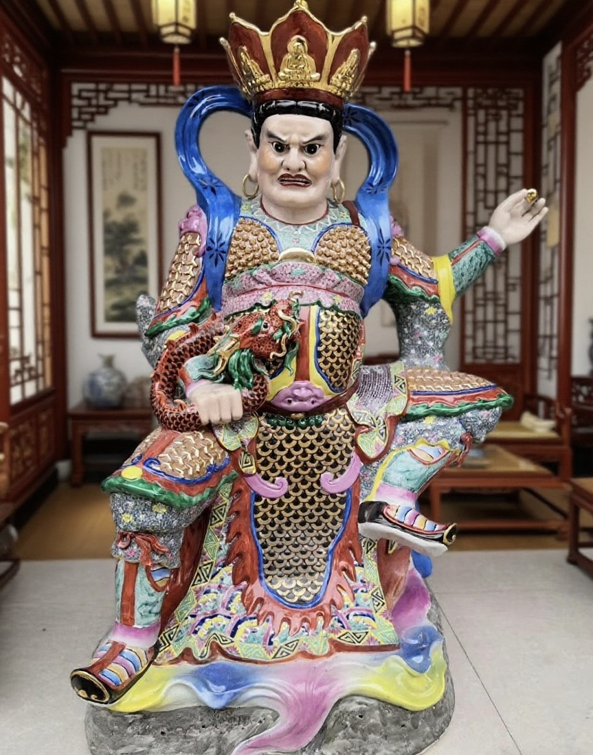 1米2四大天王大型佛像天王殿持国增长广目多闻四大金刚陶瓷器雕像