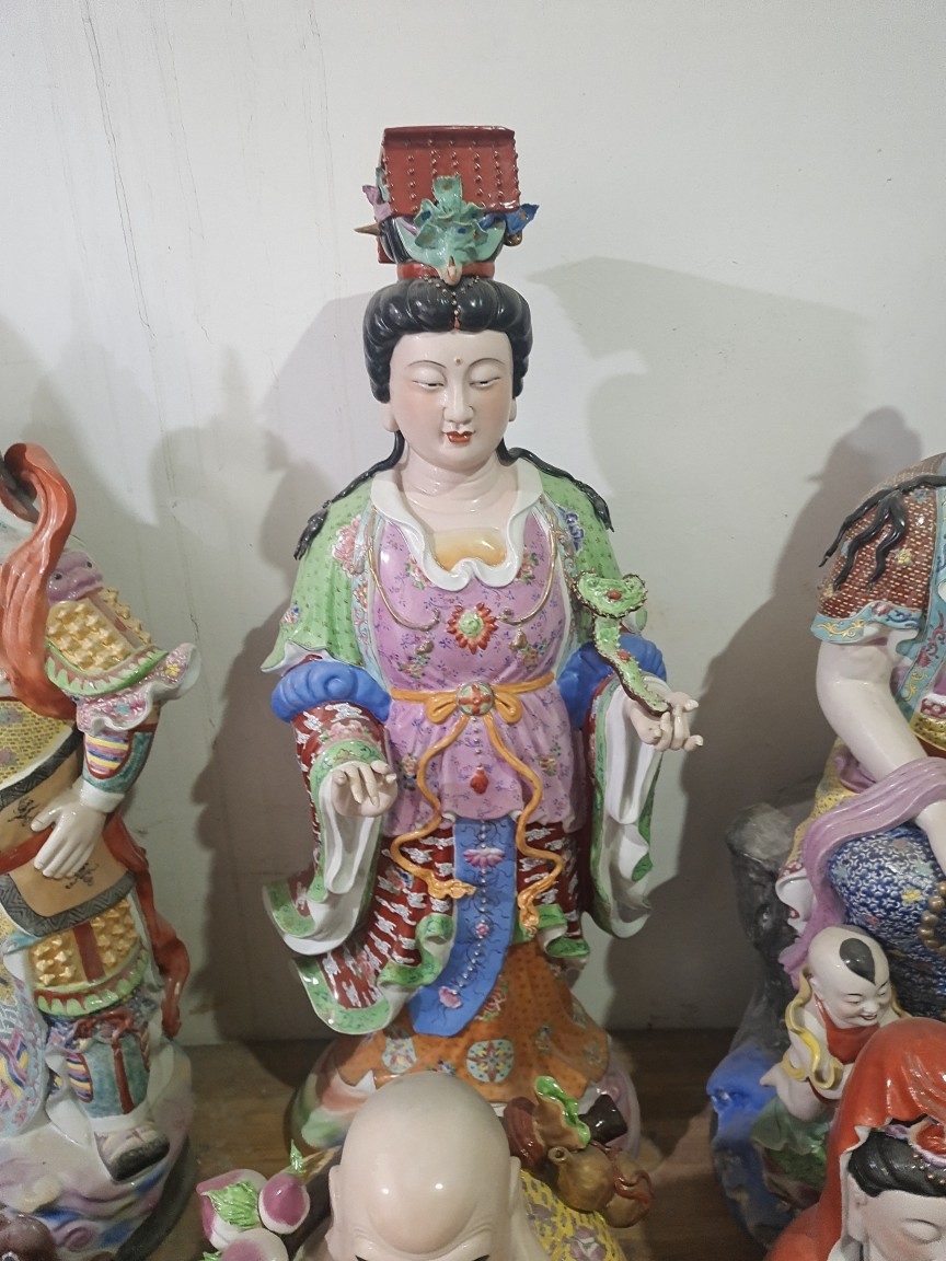 雕塑陶瓷海神妈祖王母娘娘天上圣母天后神像吉祥天女佛像供奉摆件