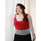 大领口短款 zooobaby01 22韩系早春新品 纯色针织背心叠穿上衣