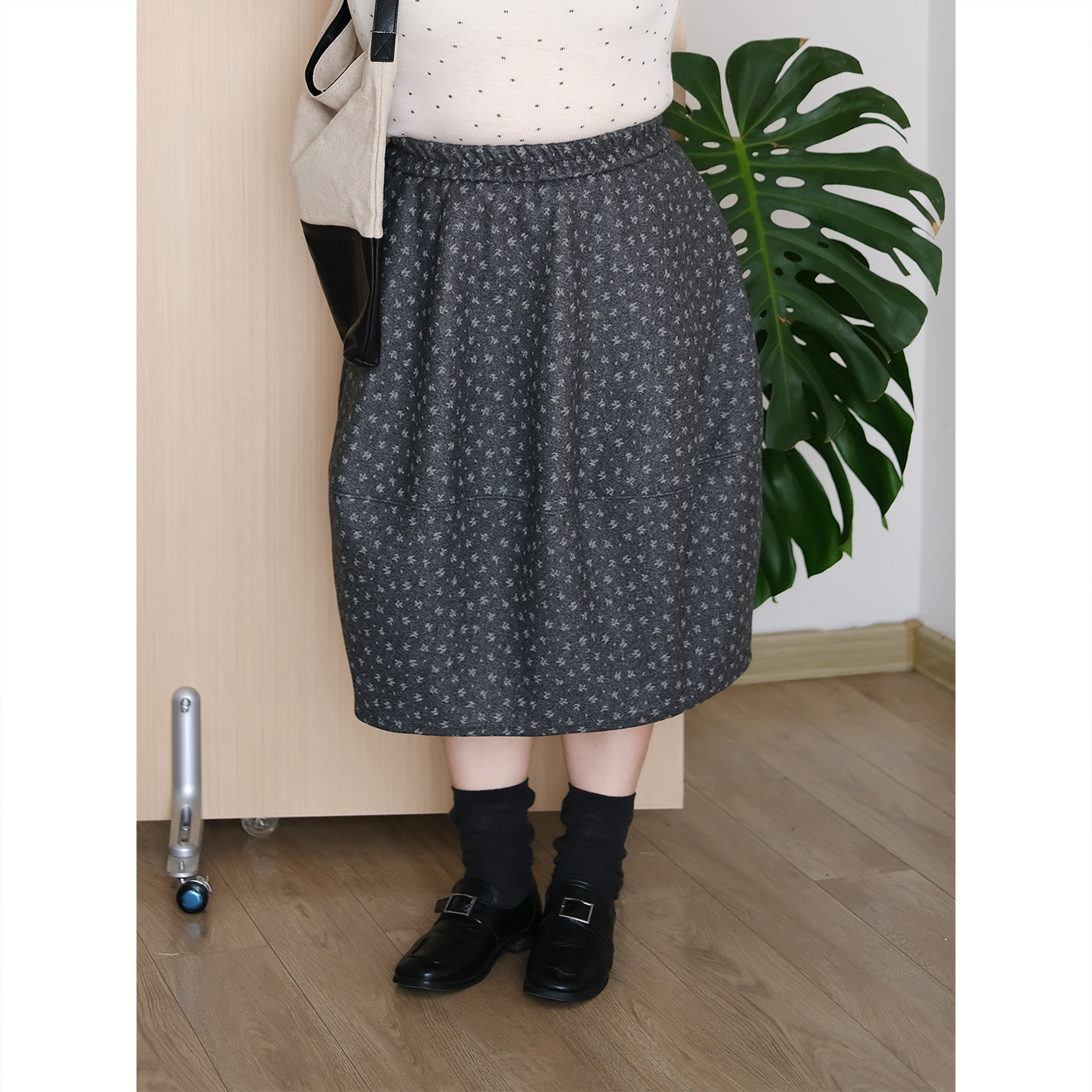 zooobaby11/24韩系复古碎花半身裙女显瘦中长款裙子