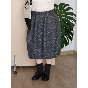 zooobaby11 裙子 24韩系复古碎花半身裙女显瘦中长款