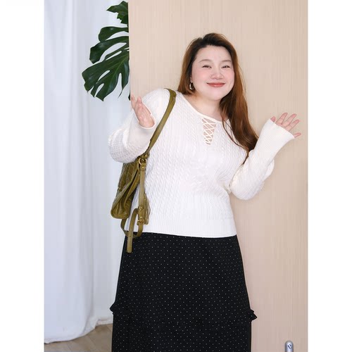 zooobaby11/09韩系简约绑带圆领针织衫女显瘦内搭打底衫上衣