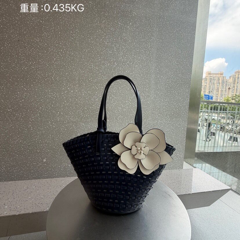 小众设计立体花朵单肩包编织装饰大容量时尚手提包2026腋下女包潮