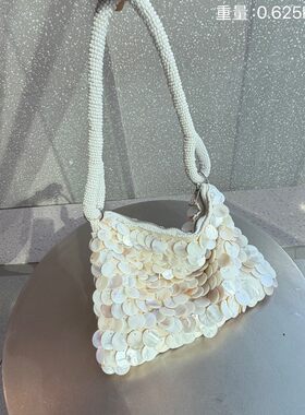 小众高级感手工贝壳包2026新款夏日度假风百搭个性仙女手提沙滩包