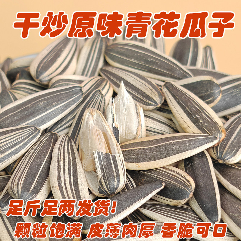 义海干炒原味葵花瓜子青花瓜子
