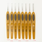 Японский импортный кашемировый серебряный крючок для вязания, нескользящая заколка для волос, кола