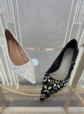 Cimior意大利设计师女鞋 亮片手缝炫彩蝴蝶单鞋 CL25100