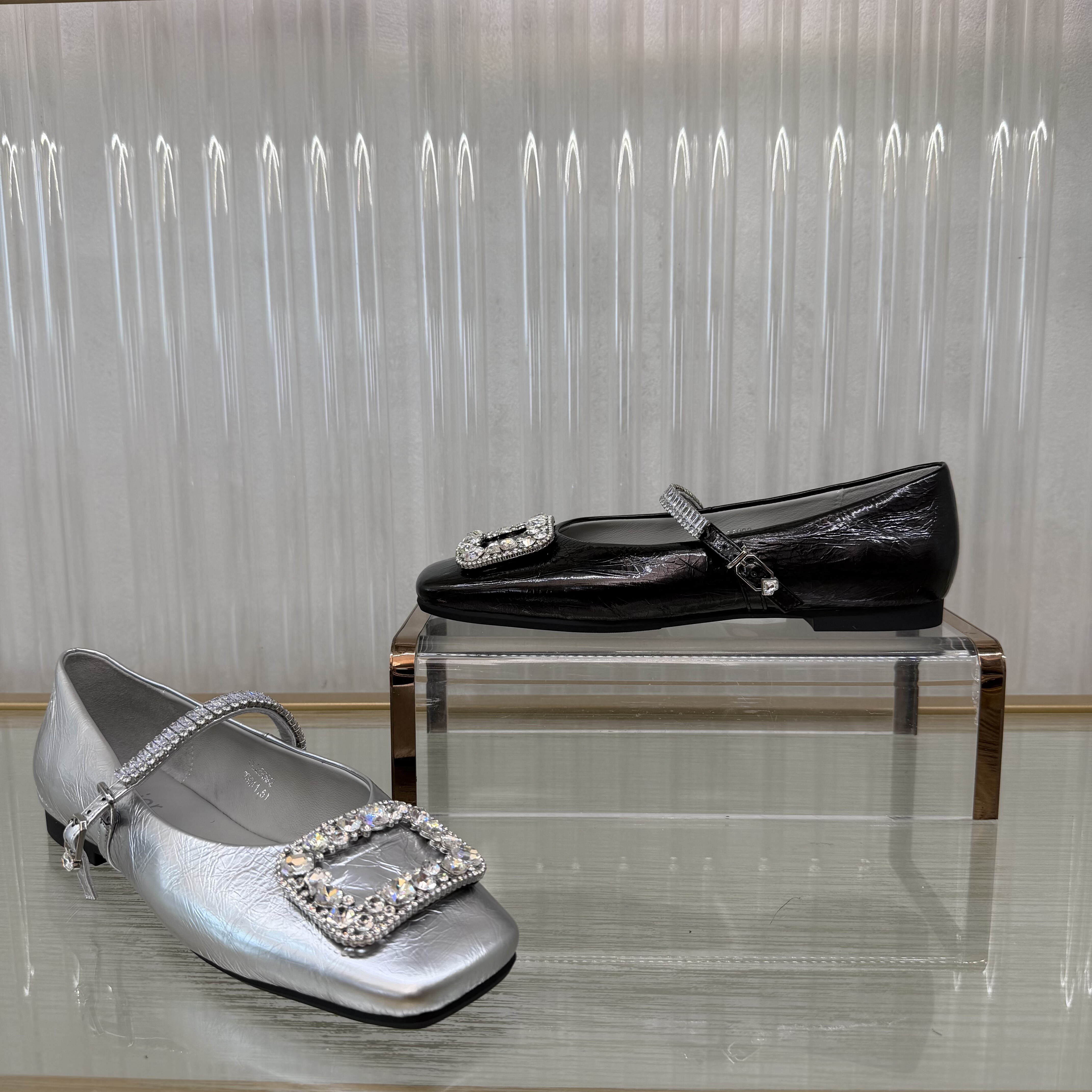 Cimior意大利设计师女鞋 25秋方扣钻链玛丽珍 吊牌2880 CL25092