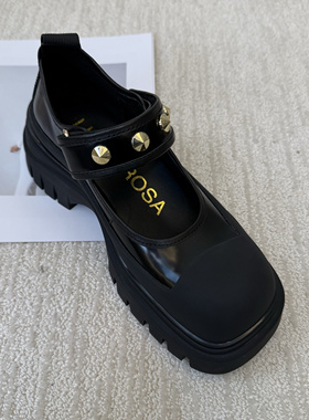 皇冠老店正品 Linea Rosa/恋尚萝莎 玛丽珍厚底女鞋 4T63803