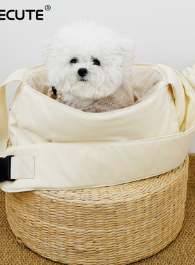 小体狗外出包单肩斜跨宠物猫狗外出便携包比熊泰迪专用背宠物包包