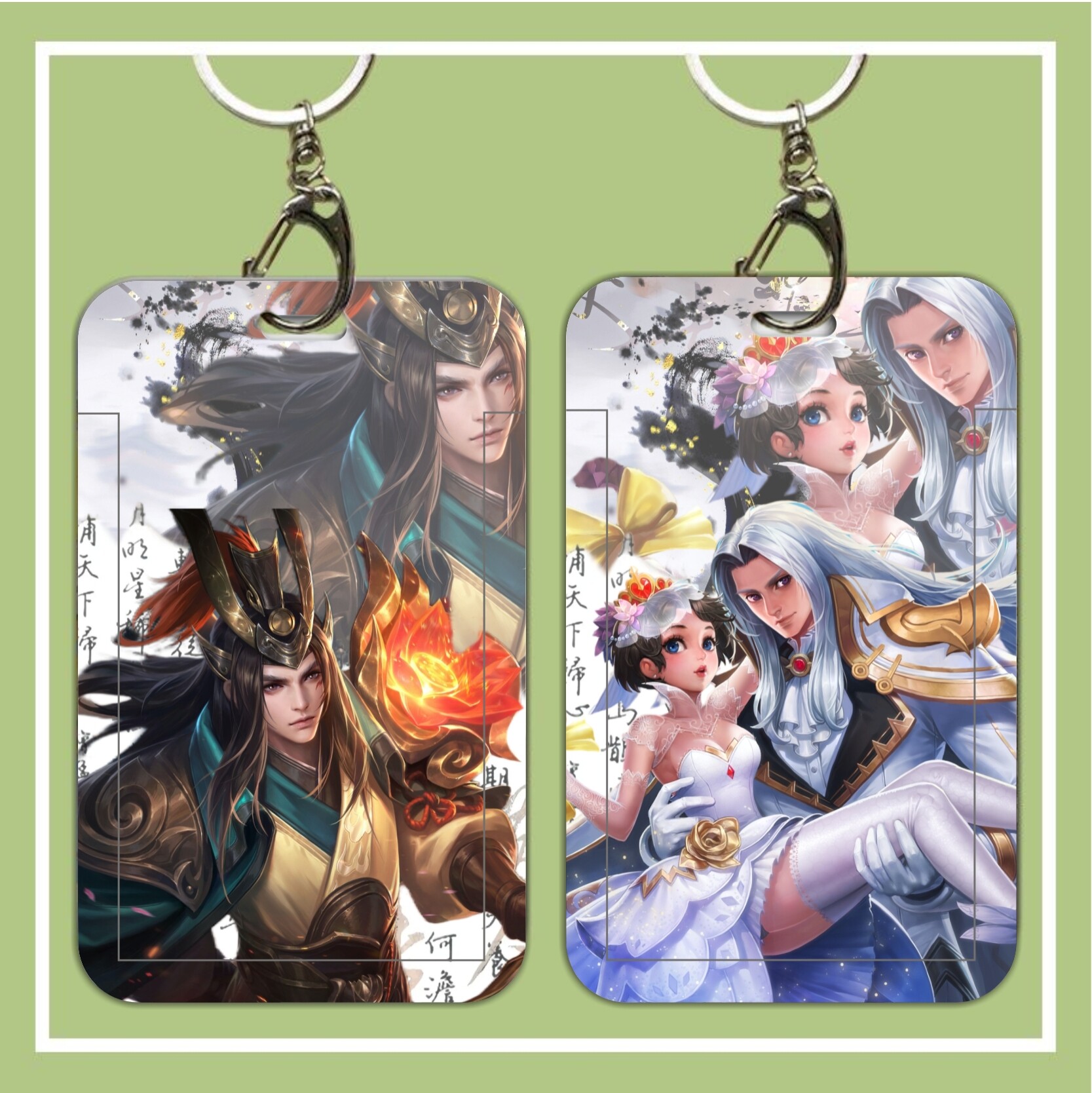 古风王者荣耀周瑜赤莲之焰学生卡套校园饭卡门禁卡工牌证件保护套