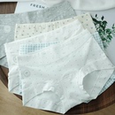 A类少女小平角纯棉加长抗菌裆内裤 初中生高中学生青少年大童短裤