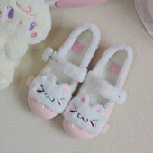 宅系萌系可爱lolita鞋 小吖咪 女外穿冬季 加绒棉鞋 原创lo鞋 毛毛鞋