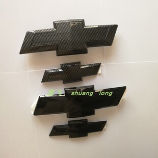 适用雪佛兰12-17款科帕奇中网标亮黑前后标志十字标碳纹后尾车标