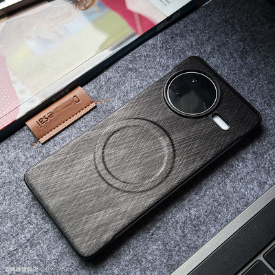 适用于红米k80pro手机保护壳磁吸无边框新款超薄红米k80金丝银锦纹理黑色红米turbo4半包防摔散热k80情侣k80p