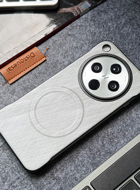 适用于Findx8Ultra手机保护壳磁吸无边框超薄半包OPPOfindx8Spro金丝银锦纹理findx7Ultra新款灰色防摔散热x6