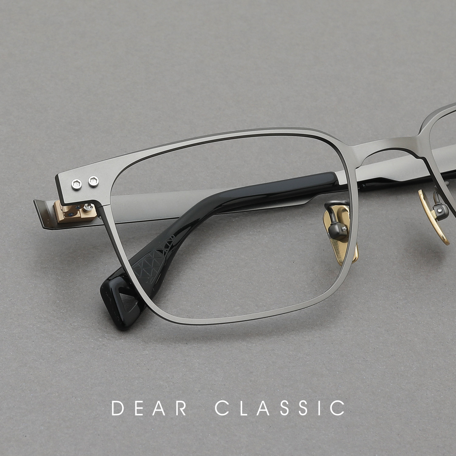 无敌质感 54片宽小众设计足料日本钛眼镜框近视眼镜架男款高档