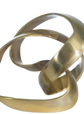 美国进口轻奢缠绕铝结雕塑摆件