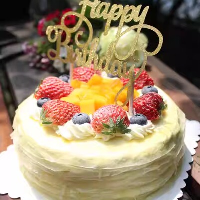 汐点榴莲芒果千层生日蛋糕重庆