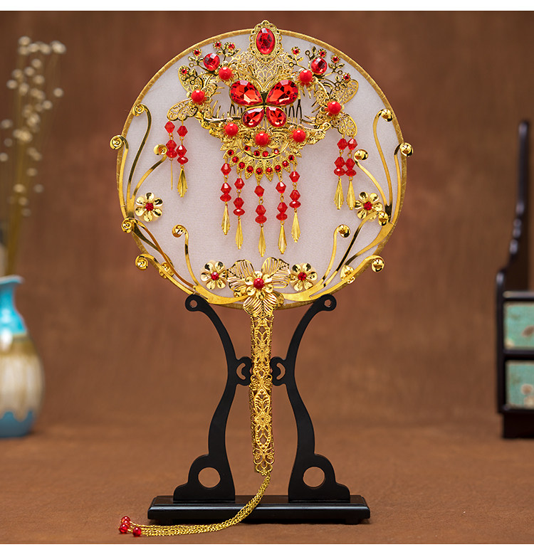 古典团扇古风扇子女中式婚礼新娘秀禾服配饰结婚礼摆拍道具新款s1