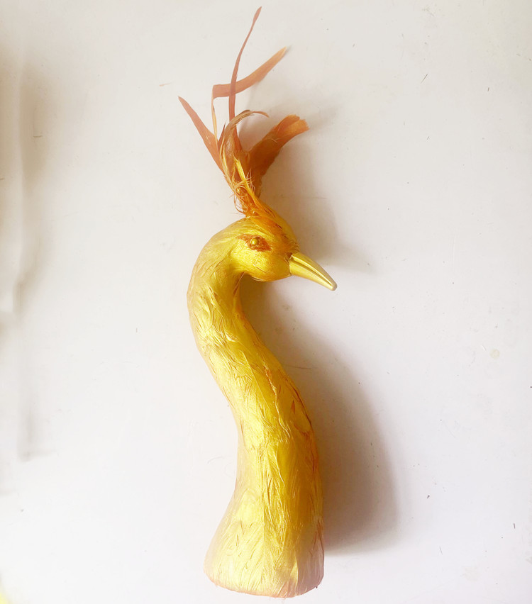 仿真孔雀头凤凰动物模型